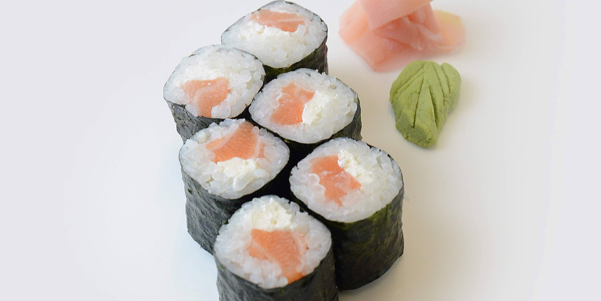 Salmon & cream cheese maki